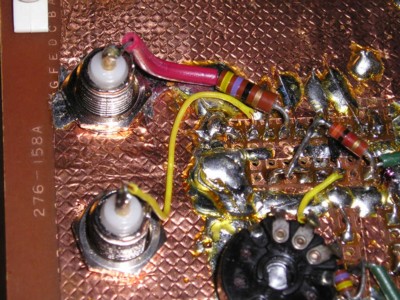 bottom view of oscillator showing connections