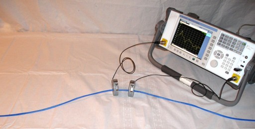 Cable resonance test setup
