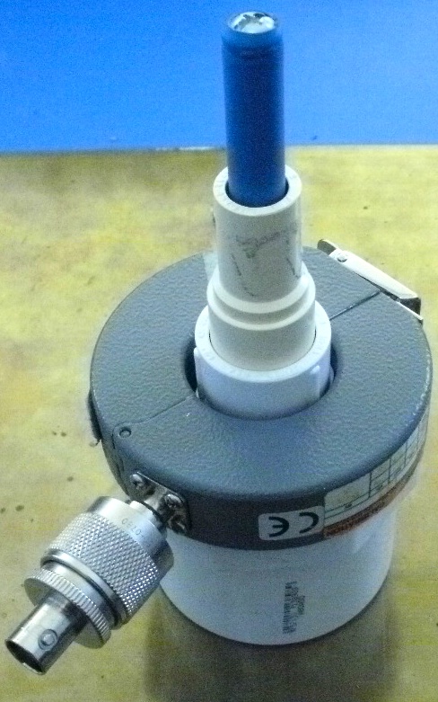 Closeup of high voltage target